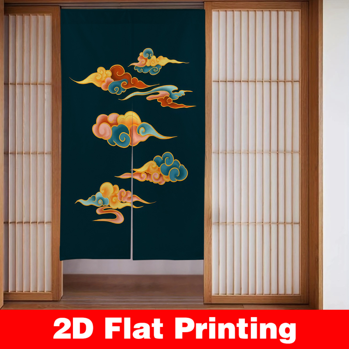 Interior Design Zen - Японская дверная штора-перегородка, декор для комнаты,