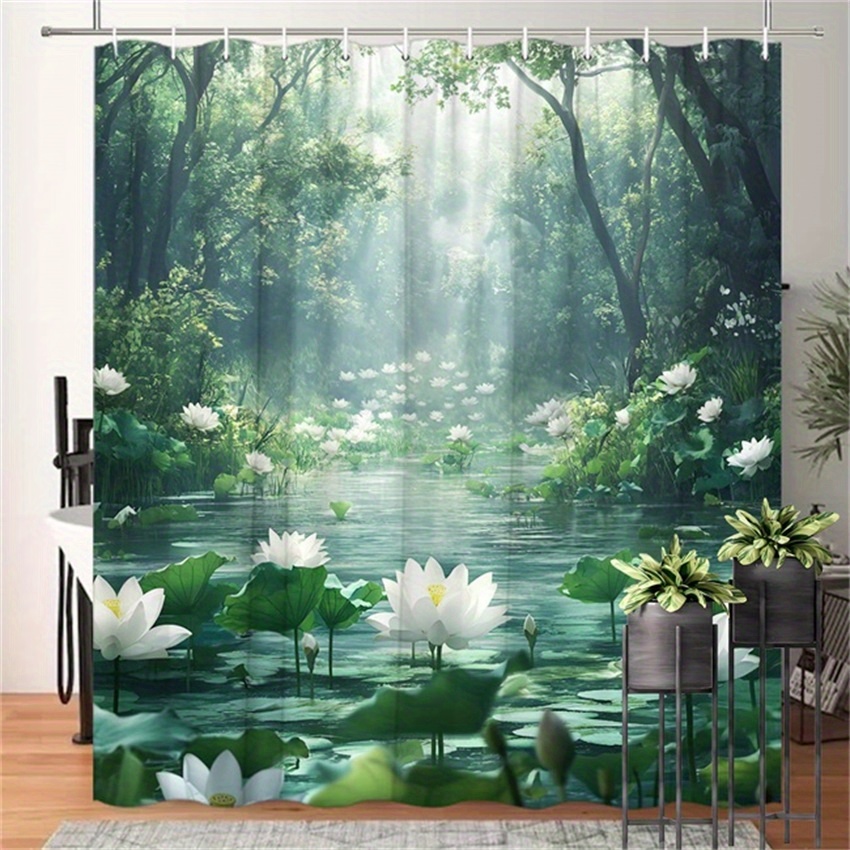 Занавеска для душа Lotus Fores – обзор и цена Interior Design Zen