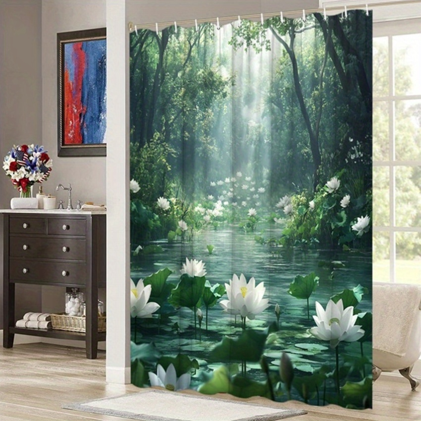 Занавеска для душа Lotus Fores – обзор и цена Interior Design Zen