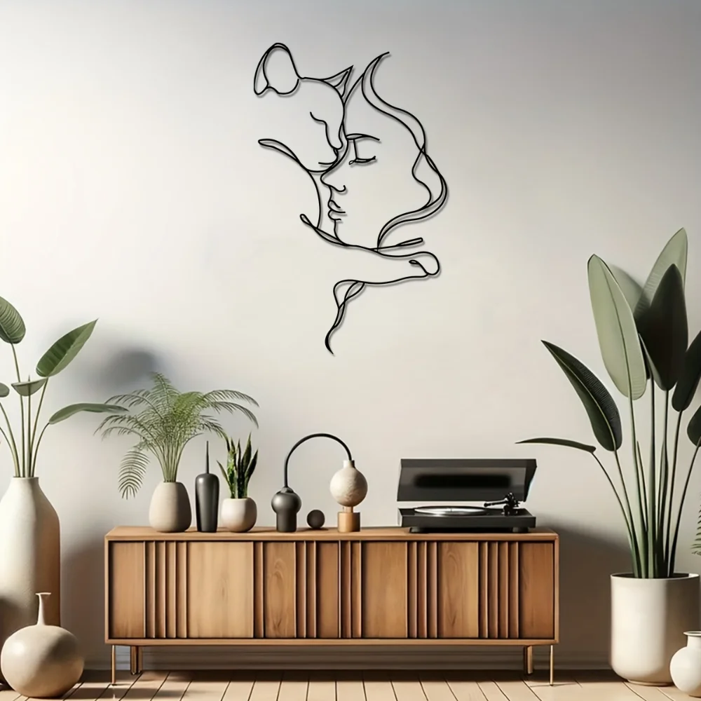 Изящный черный кот и женщина и – обзор и цена Interior Design Minimalist